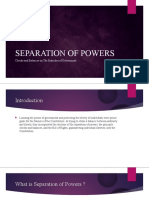 Separation of Powers