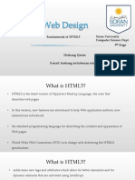 Web Design-Lecture6-HTML5