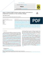 Impact of Identical Digital Elevation Model Resolu