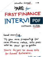 Finance Interview Prep Guide