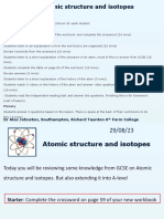 1.1 Atomic Structure and Isotopes