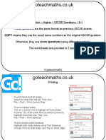 Differentiation Higher IGCSE Questions 9 1