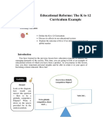 Lesson 3. Educational Reforms The K To 12 Curriculum Example