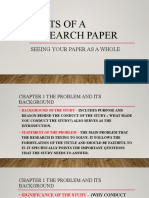 PARTS OF A RESEARCH PAPER SLIDES (Autosaved)