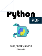 Learn Python Fast Deep Simple