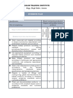 Evidence PLan