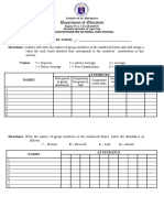 Group Evaluation Form For Research