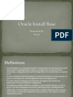 Oracle Install Base