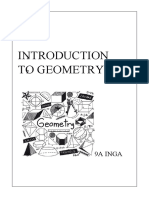 Introduction To Geometry