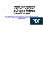 Developmental Mathematics With Applications and Visualization Prealgebra Beginning Algebra and Intermediate Algebra 2nd Edition Rockswold Test Bank