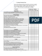 7.training Evaluation Form