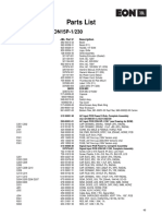 EON Power 15 - 15P-1 Parts List