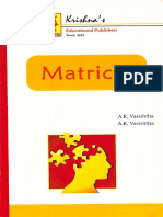 Matrices (A.r. Vasishtha, A.K. Vasishtha)