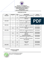 Inventory of DCP 2018 22