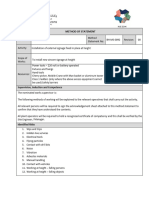 Method of Statement - Sign Board Installation