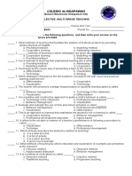 Elective Multigrade Collados Examination