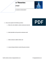 Step Up 2.1 Acid-Base Theories Problems Worksheet