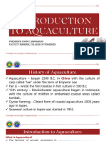 Chapter 1 - Introduction To Aquaculture. Principles