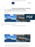 Why The Bollard Pull Calculation Method For A Barge Won't Work For A Ship - TheNavalArch