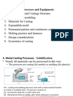 Metal-Casting Processes and Equipment