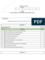 Energy Conservation and Auditing Question Paper 21 22