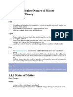 Topic 1 The Particulate Nature of Matter Notes