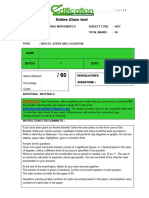 Online Class Test On Add Math Batch 1