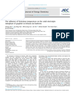 The Influence of Formation Temperature On The Solid Electrolyte Interphase of Graphite in Lithium Ion Batteries - Yan2020