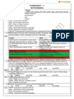 Solution Worksheet Networking