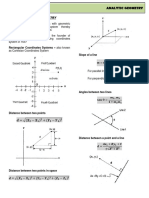 Analytic Geometry - Notes