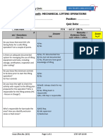 MECHANICAL LIFTING OPERATIONS Quiz