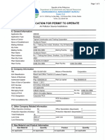 Application Permit To Operate Southpick Resort