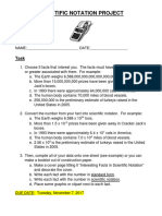 Scientific Notation Project Extra Credit