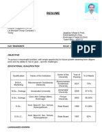 Resume Ramamurthy