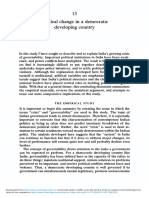 Democracy and Discontent (India's Growing Crisis of Governability) - Political Change in A Democratic Developing Country (1991)