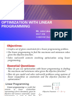 Linear Programming (Optimization)