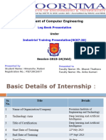 Log Book Presentation 7CS7 - 30 Hi9m