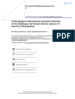 Anthropogenic Disturbances and Plant Diversity of The Madhupur Sal Forests (Shorea Robusta C.F. Gaertn) of Bangladesh