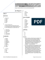 Sol3e Preint Progress Test Answer Keys A