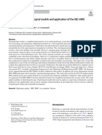 State of The Art Hydrological Models and Application of The HEC HMS Model: A Review