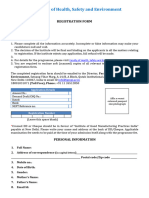 HSE Application Form