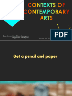 CHAPTER 2 Context of Contemporary Arts