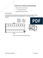 Propped Cantilever Beam Tutorial Abaqus Final