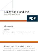 Exception Handling