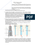 Mechanics of Solid Problems On Stress and Strain