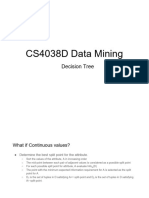 CS4038D Data Mining: Decision Tree