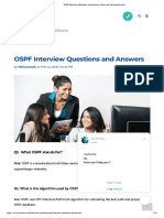 OSPF Interview Questions and Answers - Basic and Advanced Levels