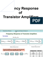 Frequency Response of Transistor Amplifiers