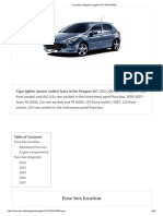 Fuse Box Diagram Peugeot 307 (2002-2008)