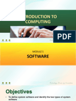 Introduction To Computing - Module 5 - Software